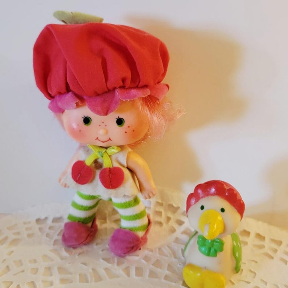 Vintage Cherry Cuddler Doll From Strawberry Shortcake collection, 1979 American